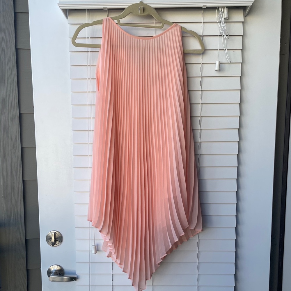 Peach Pleated Tunic